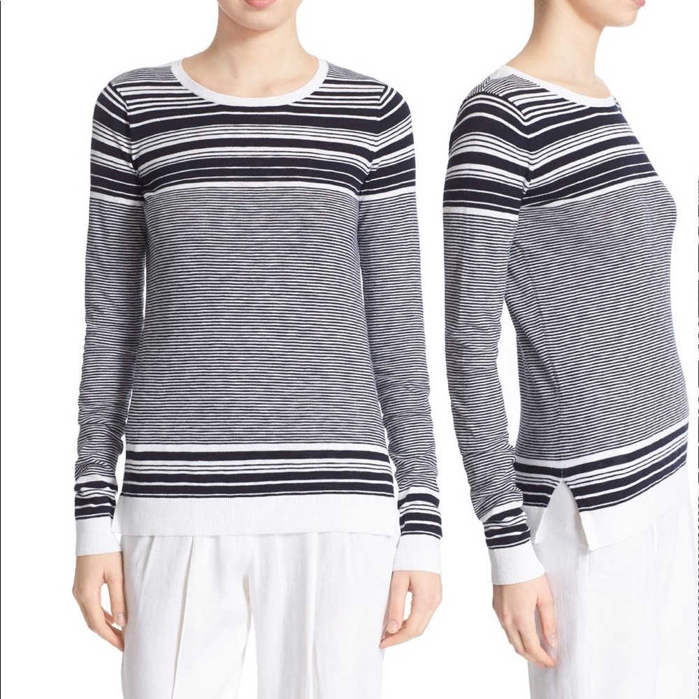 VINCE, Stripe Cotton Pullover EUC
